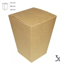 Kubełki na kurczaka z pokrywką - pudełka Eko pojemność 3 litry