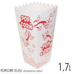 Pudełka na Popcorn Duże kubki do popcornu 1,7 l