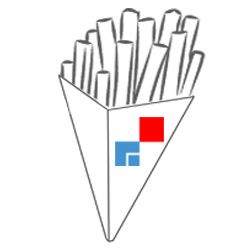 Rożki na frytki z nadrukiem indywidualnym - frytki z logo
