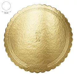 Podkłady pod Tort złote okrągłe 32 cm
