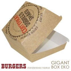 Burger box Duże Pudełka na burgery Eko Certyfikat