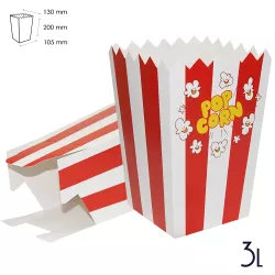 Pudełka na Popcorn Mega DUŻE kubki do popcornu 3 litry