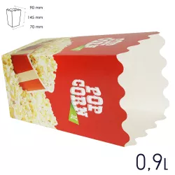 Pudełka na Popcorn ŚREDNIE kubki do popcornu 0,90 litra