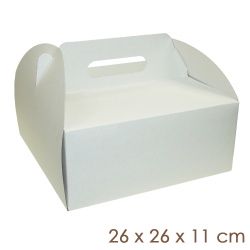 Pudełko na TORT z rączką 26 cm