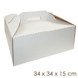 Pudełko na TORT z rączką 34 cm