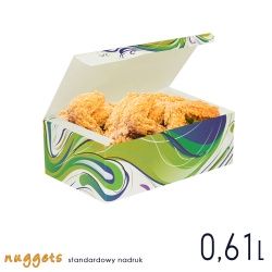 Pudełka nuggets - małe pudełko na kurczaka i frytki