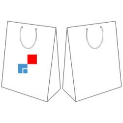 Torby Papierowe z Logo - logo na torbach z jednej strony