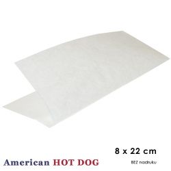 Kieszonki na HOT-DOG zwykły - bez nadruku, białe